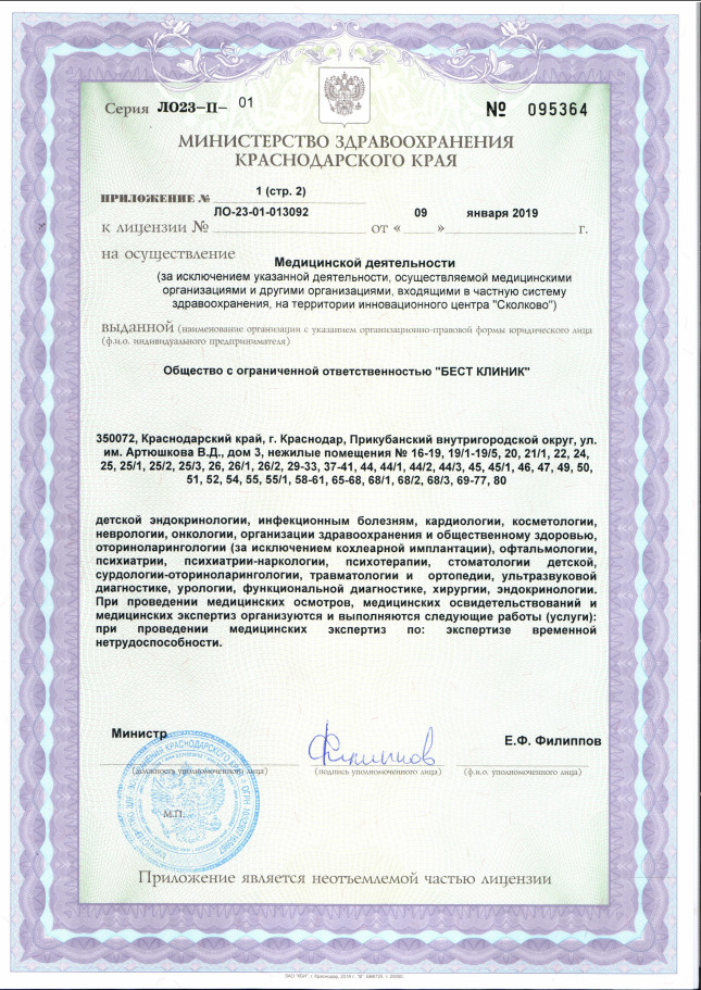 бест клиник лицензия